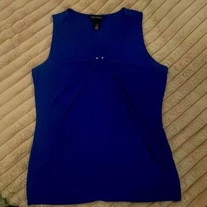 Women Sleeveless Royal Blue Summer Top